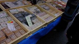 A stall selling various homemade rice cakes