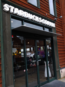 Starbucks, next to the Hakodate factory