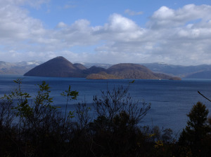 Lake Toya and the island in the middle