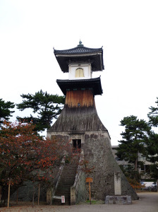 The largest stone latern in Japan