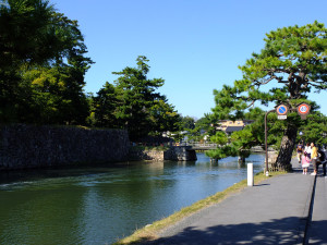Matsue castle moat